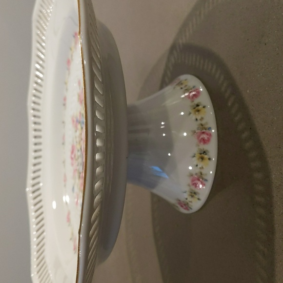 Vintage Schwarzenhammer/ Bavaria, Western Germany Pedestal Cake, Dessert Dish - Picture 4 of 6